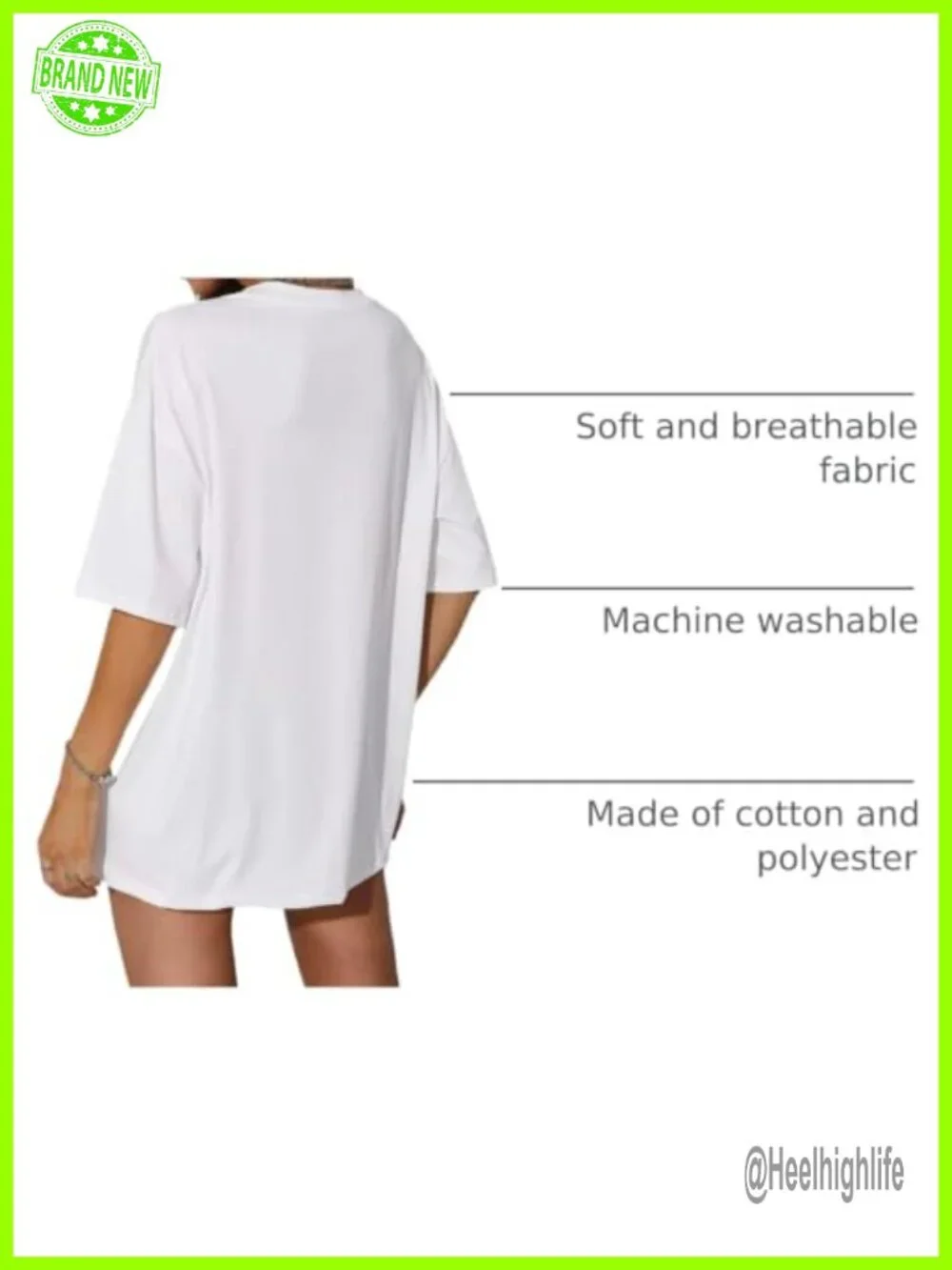 Oversized Graphic Tee Crewneck Short Sleeve Casual Summer T-Shirt
